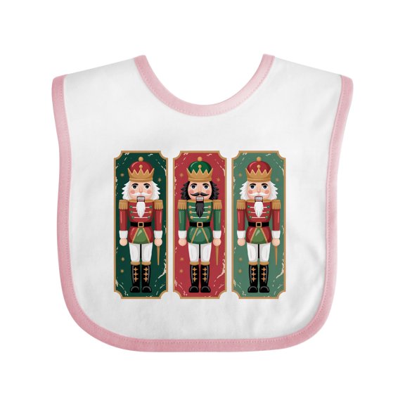 Inktastic Christmas Nutcracker Trio Boys or Girls Baby Bib