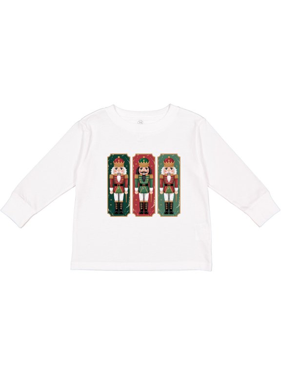 Christmas Nutcracker Trio Boys or Girls Long Sleeve Toddler T-Shirt