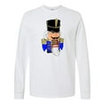 thumbnail image 1 of Inktastic Christmas Nutcracker in Blue Long Sleeve T-Shirt, 1 of 5
