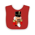 thumbnail image 1 of Inktastic Christmas Nutcracker in Red Boys or Girls Baby Bib, 1 of 4