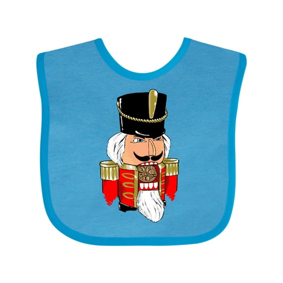 Inktastic Christmas Nutcracker in Red Boys or Girls Baby Bib