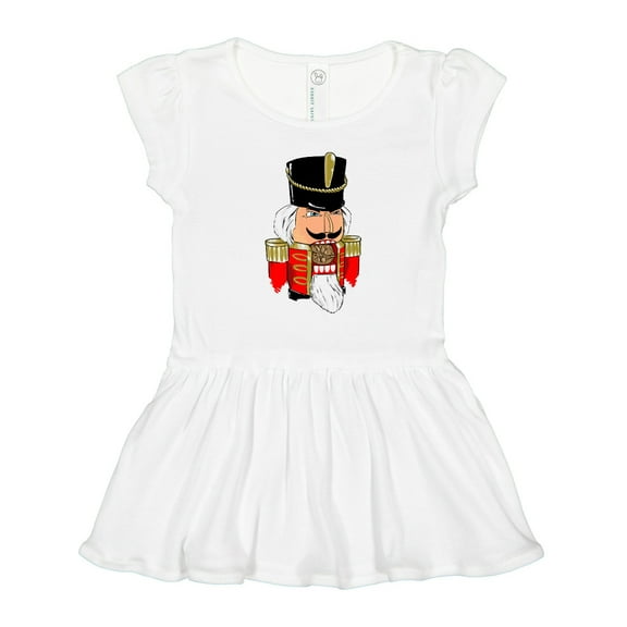 Inktastic Christmas Nutcracker in Red Girls Toddler Dress