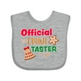thumbnail image 1 of Inktastic Christmas Official Cookie Taster with Bell and Star Cookie Boys or Girls Baby Bib, 1 of 4