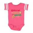 thumbnail image 1 of Inktastic Christmas Official Cookie Taster with Bell and Star Cookie Boys or Girls Baby Bodysuit, 1 of 5