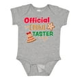 thumbnail image 1 of Inktastic Christmas Official Cookie Taster with Bell and Star Cookie Boys or Girls Baby Bodysuit, 1 of 5