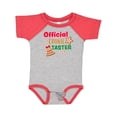 thumbnail image 1 of Inktastic Christmas Official Cookie Taster with Bell and Star Cookie Boys or Girls Baby Bodysuit, 1 of 5