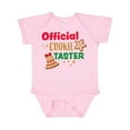 thumbnail image 1 of Inktastic Christmas Official Cookie Taster with Bell and Star Cookie Boys or Girls Baby Bodysuit, 1 of 5