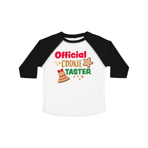 Inktastic Christmas Official Cookie Taster with Bell and Star Cookie Boys or Girls Toddler T-Shirt