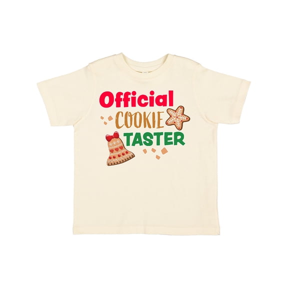 Inktastic Christmas Official Cookie Taster with Bell and Star Cookie Boys or Girls Toddler T-Shirt