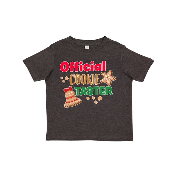 Inktastic Christmas Official Cookie Taster with Bell and Star Cookie Boys or Girls Toddler T-Shirt