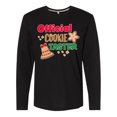 thumbnail image 1 of Inktastic Christmas Official Cookie Taster with Bell and Star Cookie Long Sleeve T-Shirt, 1 of 5