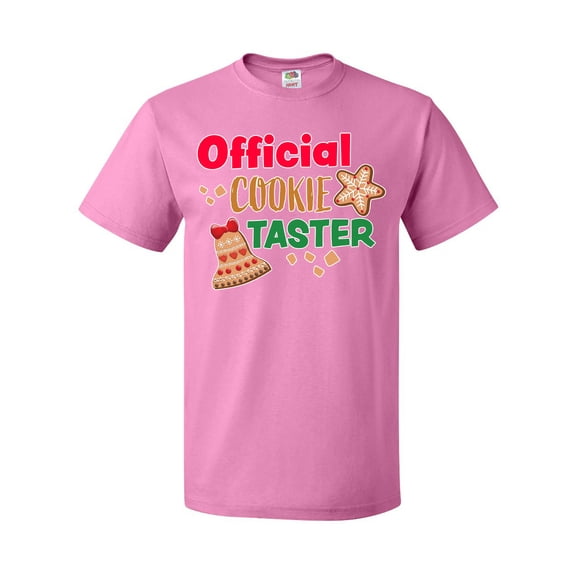 Inktastic Christmas Official Cookie Taster with Bell and Star Cookie T-Shirt