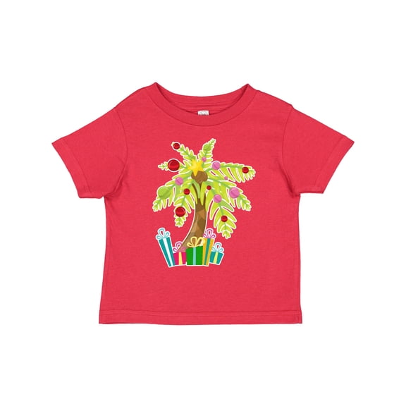 Inktastic Christmas Palm Tree with Presents Boys or Girls Toddler T-Shirt