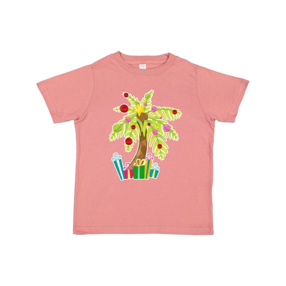 Inktastic Christmas Palm Tree with Presents Boys or Girls Toddler T-Shirt