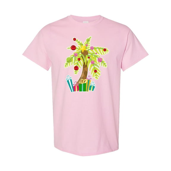 Inktastic Christmas Palm Tree with Presents T-Shirt