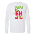 thumbnail image 1 of Inktastic Christmas Papa Elf Long Sleeve T-Shirt, 1 of 5