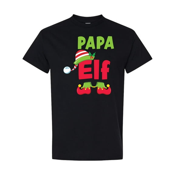 Inktastic Christmas Papa Elf T-Shirt