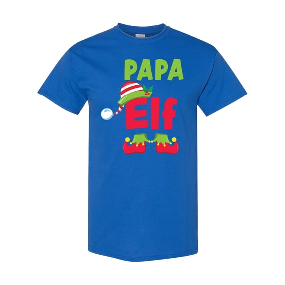 Inktastic Christmas Papa Elf T-Shirt