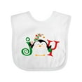thumbnail image 1 of Inktastic Christmas Penguin Joy 2 Boys or Girls Baby Bib, 1 of 4