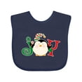 thumbnail image 1 of Inktastic Christmas Penguin Joy 2 Boys or Girls Baby Bib, 1 of 4