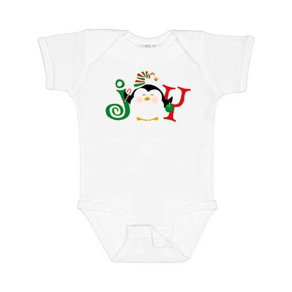 Inktastic Christmas Penguin Joy 2 Boys or Girls Baby Bodysuit