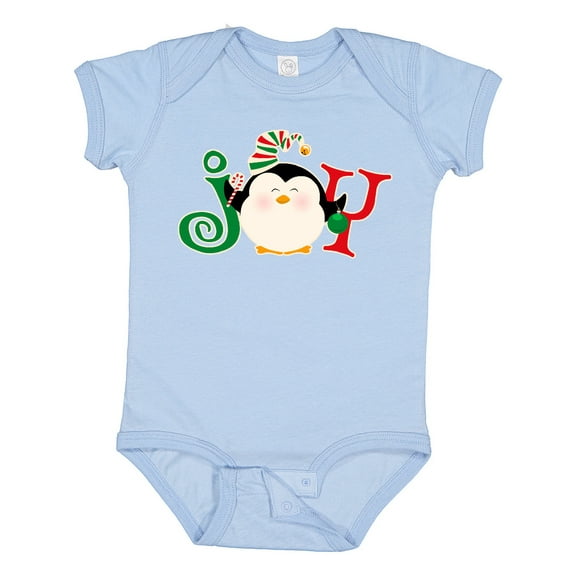 Inktastic Christmas Penguin Joy 2 Boys or Girls Baby Bodysuit