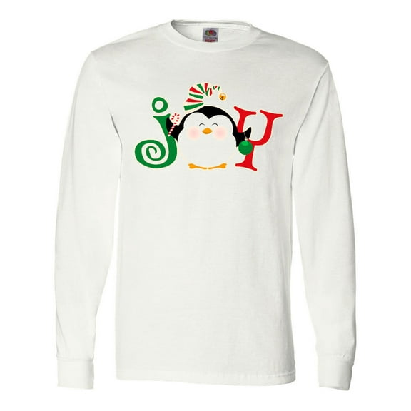 Inktastic Christmas Penguin Joy 2 Long Sleeve T-Shirt