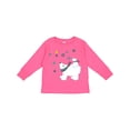 thumbnail image 1 of Inktastic Christmas Polar Bear and Cub with a Star Boys or Girls Long Sleeve Toddler T-Shirt, 1 of 5