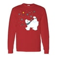 thumbnail image 1 of Inktastic Christmas Polar Bear and Cub with a Star Long Sleeve T-Shirt, 1 of 5