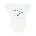 thumbnail image 1 of Inktastic Christmas Polar Bear and Cub with a star Boys or Girls Baby Bodysuit, 1 of 5