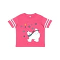thumbnail image 1 of Inktastic Christmas Polar Bear and Cub with a star Boys or Girls Toddler T-Shirt, 1 of 5