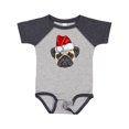 thumbnail image 1 of Inktastic Christmas Pug Dog Santa Boys or Girls Baby Bodysuit, 1 of 5