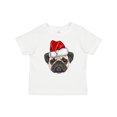 thumbnail image 1 of Inktastic Christmas Pug Dog Santa Boys or Girls Baby T-Shirt, 1 of 5
