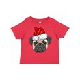 thumbnail image 1 of Inktastic Christmas Pug Dog Santa Boys or Girls Toddler T-Shirt, 1 of 5