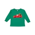 thumbnail image 1 of Inktastic Christmas Red Vintage Truck with Presents Boys or Girls Long Sleeve Toddler T-Shirt, 1 of 5