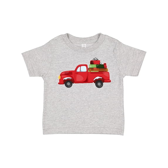 Inktastic Christmas Red Vintage Truck with Presents Boys or Girls Toddler T-Shirt