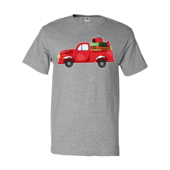 Inktastic Christmas Red Vintage Truck with Presents T-Shirt