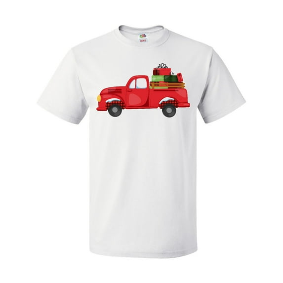 Inktastic Christmas Red Vintage Truck with Presents T-Shirt