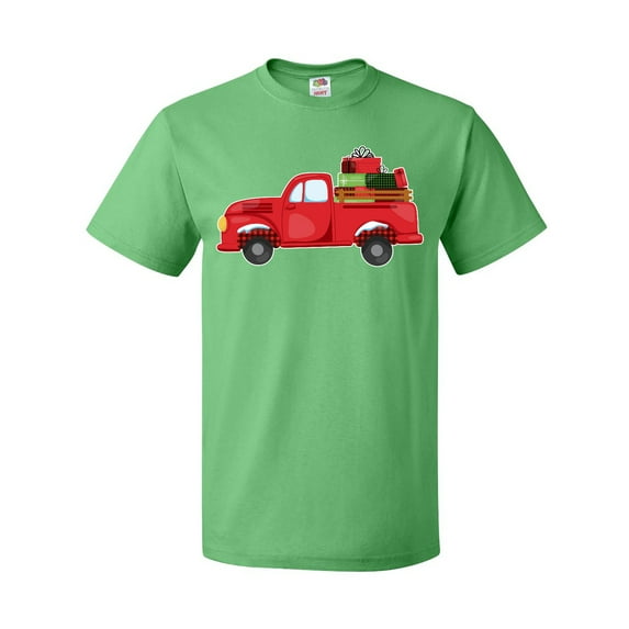 Inktastic Christmas Red Vintage Truck with Presents T-Shirt