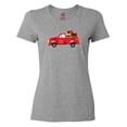 thumbnail image 1 of Inktastic Christmas Red Vintage Truck with Presents Women's T-Shirt, 1 of 5