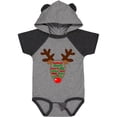 thumbnail image 1 of Inktastic Christmas Reindeer Face with Names and Red Nose Boys or Girls Baby Bodysuit, 1 of 5