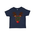 thumbnail image 1 of Inktastic Christmas Reindeer Face with Names and Red Nose Boys or Girls Toddler T-Shirt, 1 of 5