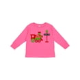 thumbnail image 1 of Inktastic Christmas Santa Express Train to the North Pole Boys or Girls Long Sleeve Toddler T-Shirt, 1 of 5