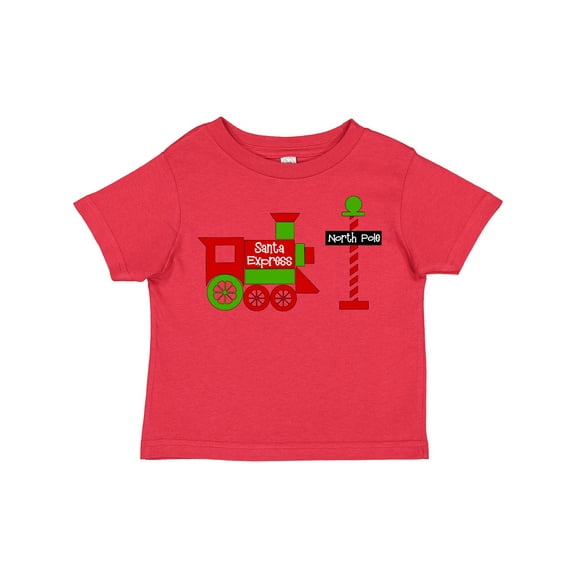 Inktastic Christmas Santa Express Train to the North Pole Boys or Girls Toddler T-Shirt