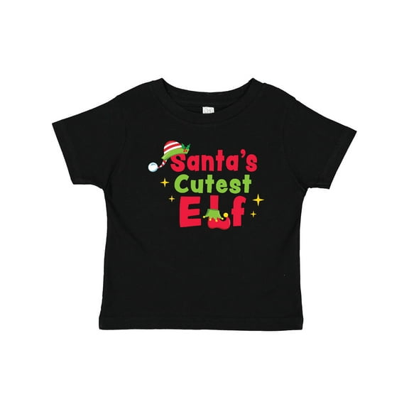 Inktastic Christmas Santa's Cutest Elf Boys or Girls Baby T-Shirt