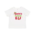 thumbnail image 1 of Inktastic Christmas Santa's Cutest Elf Boys or Girls Baby T-Shirt, 1 of 5
