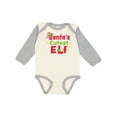 thumbnail image 1 of Inktastic Christmas Santa's Cutest Elf Boys or Girls Long Sleeve Baby Bodysuit, 1 of 5