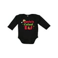 thumbnail image 1 of Inktastic Christmas Santa's Cutest Elf Boys or Girls Long Sleeve Baby Bodysuit, 1 of 5
