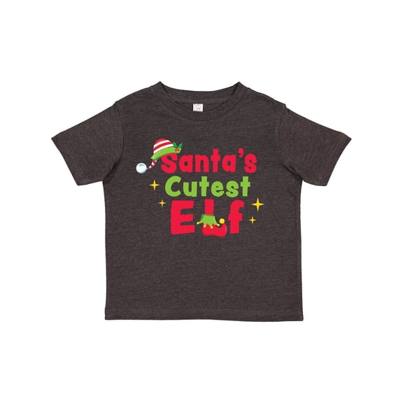 Inktastic Christmas Santa's Cutest Elf Boys or Girls Toddler T-Shirt