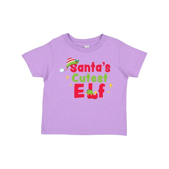 Inktastic Christmas Santa's Cutest Elf Boys or Girls Toddler T-Shirt